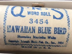Rollo de piano QRS pájaro azul hawaiano marimba hawaiano - Imagen 1 de 2