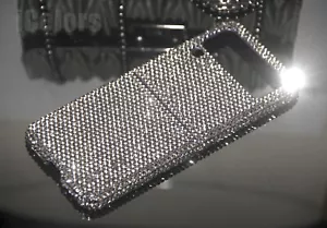 Glitter Gray Diamond Case f Samsung Galaxy Z Flip 6 5 4 3 With SWAROVSKI ELEMENT - Picture 1 of 12