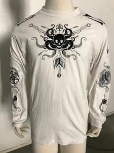 Club Shirt Oberteil Festival Rave Raving Goth Industrial Cyber Cybergoth Langarm - Bild 1 von 12