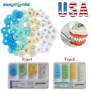 EASYINSMILE Dental Composite Finishing Polishing Discs Stem Kit & Mandrel 40pcs - Picture 1 of 7