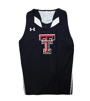 Under Armour Texas Tech Track Compression Singlet Tank Men's L UJTJC3M Black - Image 1 of 3