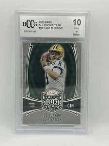 JOE BURROW 2020 SAGE All ROOKIE TEAM #RT1 BGS 10 Mint Or BETTER Football - Picture 1 of 2