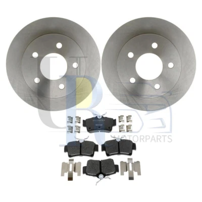 后刹车转子+陶瓷刹车片和硬件适用于福特野马 1994 - 2003 2004 2004 — 第 1/4 张图片