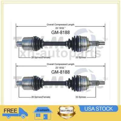 2 Front TrakMotive CV Axle Shaft For Chevrolet Astro 2003~2005 XH - Image 1 of 2