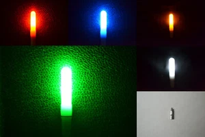 LED Knicklichter gelb weiß grün rot blau Bissanzeiger Nachtangeln Stabbatterie - Bild 1 von 7