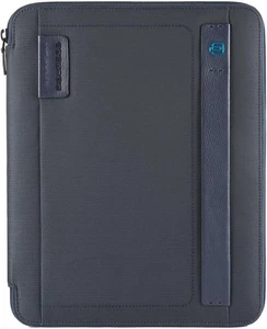 PIQUADRO PB2830P16-CHEVBLU. PORTABLOCCO A4 TESSUTO PELLE BLU - Bild 1 von 2