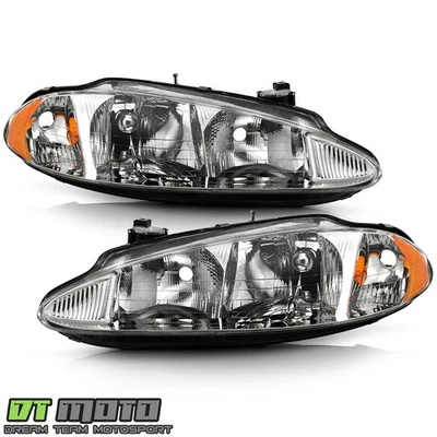Fits 1998-2004 Dodge Intrepid Replacement Headlights Headlamps Pair Left+Right - Image 1 of 2