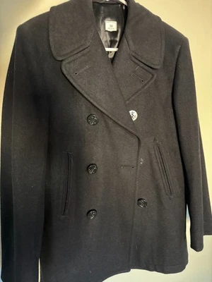 US Navy pea coat, men's, wool - Image 1 of 3