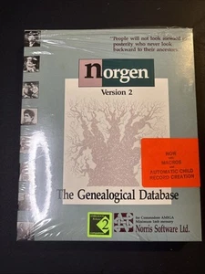 NORGEN Version 2 The Genealogical Database AMIGA - Picture 1 of 6