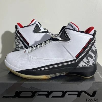 Talla 12.5 - Air Jordan 22 OG Blanco Rojo Universitario 315299-161 ¡NUEVO! RARO! ¡Envío rápido! Foto 1 de 4