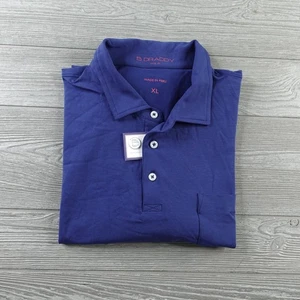 NUEVO B Draddy Algodón Polo Para Hombres X-Grande Azul Regal Manga Corta Nuevo con Etiquetas - Imagen 1 de 10