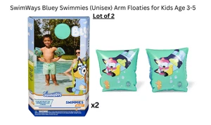 SwimWays Bluey Swimmies Unisex Pool Arm Floaties For Children Ages 3-5 Lot of 2 - Picture 1 of 6