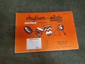 Vintage 1987 Rhythmus und Tonhöhe Notation Wagen groß Klassenzimmer Größe Musik funktioniert - Bild 1 von 22