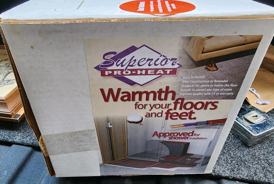 Watts Radiant Superior Pro-Heat Floor Warming Cable - 50 SqFt - Image 1 of 4