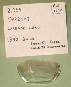 1942 Buick Super Roadmaster Series 50 70 NOS license lens 5932907 - Picture 1 of 3