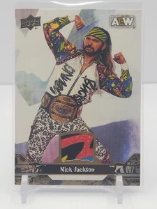 NICK JACKSON 2023 UPPER DECK AEW GOLD MEMORABILIA PRIME PATCH! - Bild 1 von 2