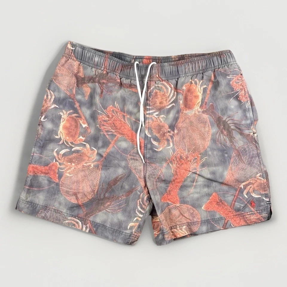 Pantalones Cortos de Natación Ralph Lauren Polo Deportivos De Colección L Tie Dye Cangrejo Langosta. Foto 1 de 4