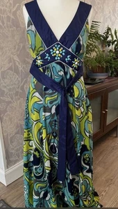 Wallis boho Floral Abstract Maxi dress 16 - Picture 1 of 4