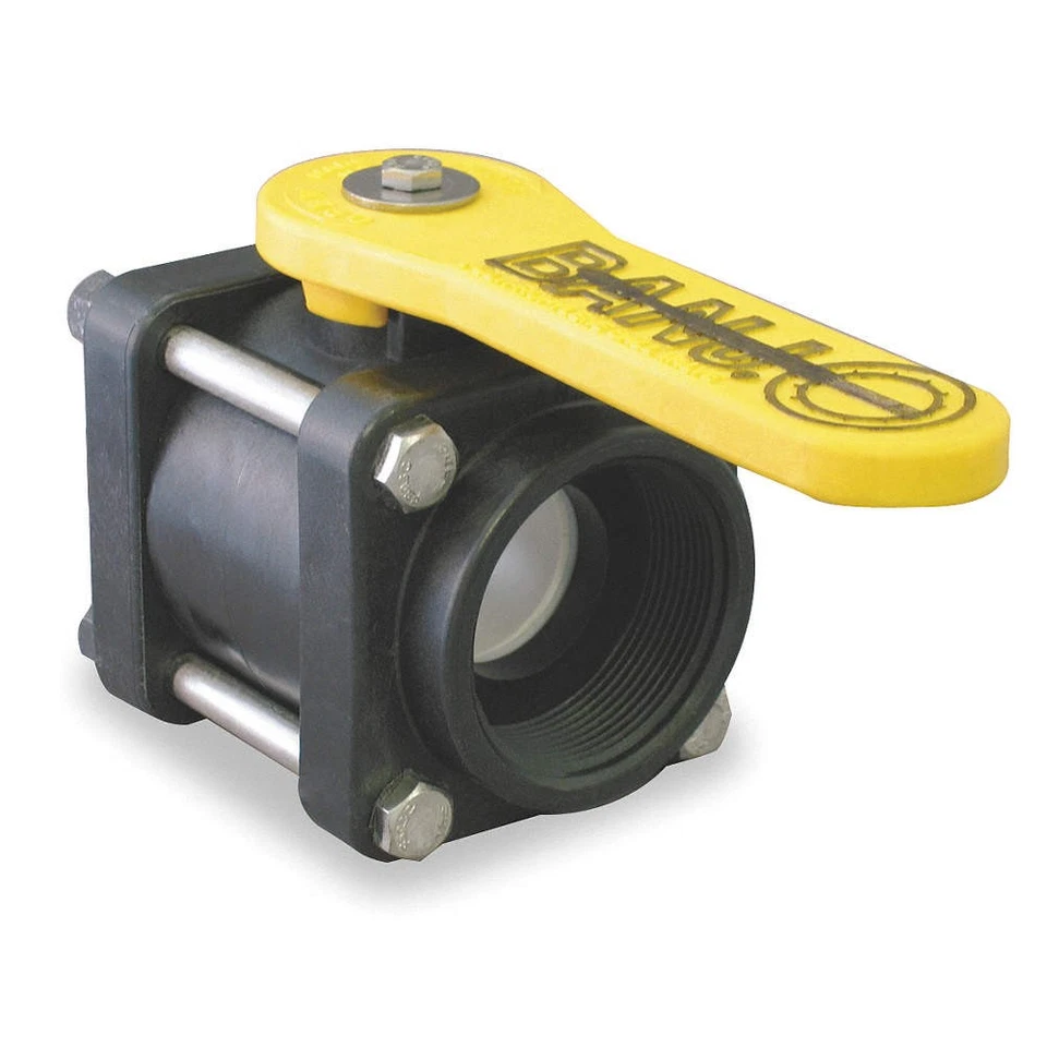 BANJO V150 Polypropylene Ball Valve,FNPT,1-1/2 in PK 4 - Image 1 of 1