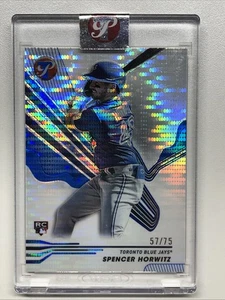 2024 Topps Pristine - Spencer Horwitz #205 refractor azul/75 (RC) - Imagen 1 de 3