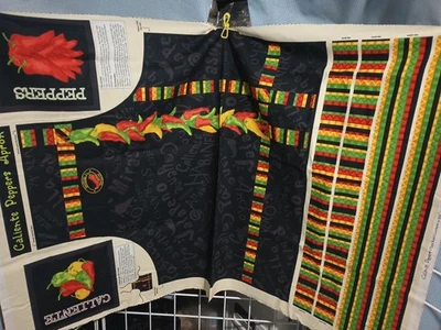 Panel de tela delantal de algodón "calient peppers" Foto 1 de 2