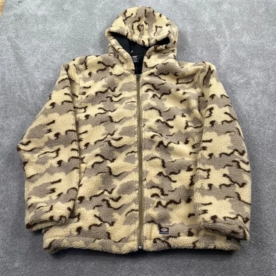 Dickies Desert Camo MD Fleece Skateboarding Jacket Men's Size L Tan Brown - Image 1 of 4