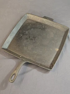 Gusseisen Frühstück Grillplatte No 11 BG quadratisch Made in USA Vintage schwer - Bild 1 von 6