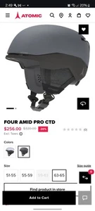 Atomic Four ski Helmet AMID PRO CTD MEDIUM 55-59cm - Picture 1 of 6