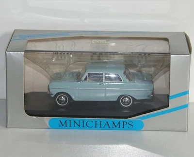 minichamps 1/43 opel kadett a limousine bleu 52 65 - Photo 1/4