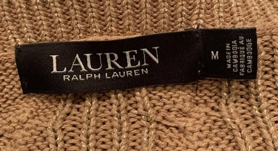 Suéter Ralph Lauren Bronceado Brillante Mediano Usado (Falta Etiqueta de Cuidado) Foto 1 de 4