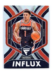 2022 Flux #11 Johnny Davis Rookie Influx Silver Wizards