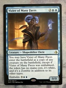 1x Vizier of Many Faces- Amonkhet- Mtg Magic The Gathering Card- NM - Picture 1 of 2