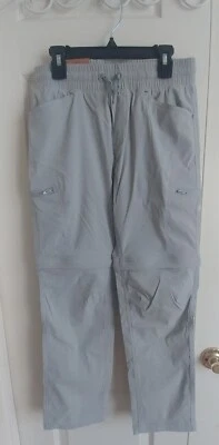 Pantalones Cortos Convertibles Gris Eddie Bauer Talla 10/12 Jóvenes Niño Nuevo con Etiquetas Foto 1 de 4