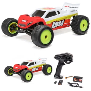 NEW Losi 1/18 Mini-T 2.0 V2 2WD Stadium Truck Brushless RTR, Red - Picture 1 of 12
