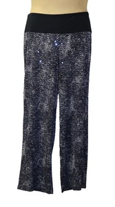 Women with Control Trousers size 2XLPetite Comfy in Black with Sparkle - Picture 1 of 6