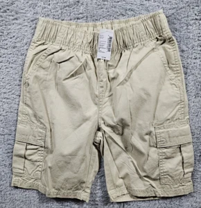NWT The Childrens Place Boys Size 7 Husky Adjustable Waist Kaki Cargo Shorts - Picture 1 of 4