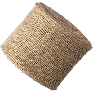 Burlap Christmas Ribbon Solid Wired Edge Burlap Roll Burlap Ribbon Big Bow - Picture 1 of 6