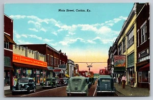 Main Street Corbin Kentucky JJ Newberry 5 und 10 Cent Store 1946 Postkarte - Bild 1 von 2
