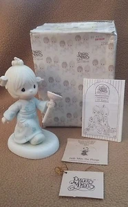 PRECIOUS MOMENTS FIGURINE 1987 "FAITH TAKES THE PLUNGE" #111155  - Picture 1 of 9