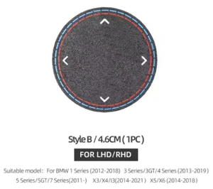 BMW 2 3 4 5 Series X3 X4 X5 X6 & more - Alcantara Multimedia Knob Interior Trim - Picture 1 of 10