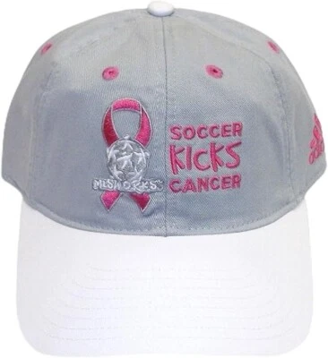 MLS Soccer Kicks Cancer Slouch Adjustable Adidas Hat - Womens Osfa Foto 1 de 4