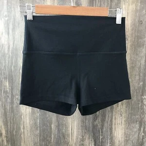 Gilly Hicks recharge black booty shorts cross fit hidden back pocket size M - Picture 1 of 4