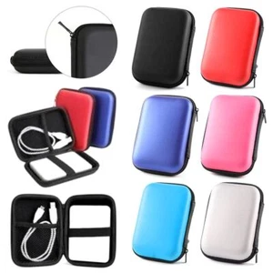 Festplatten gehäuse 2,5 "externe HDD SSD Box Aufbewahrung sbox Kopfhörer tasche - Bild 1 von 18