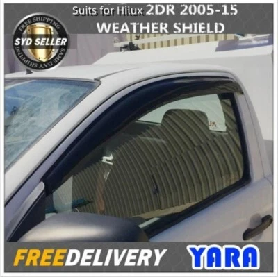 Premium Weather Shields Window Visors Suits for Hilux 2DR 2005-15 2PCS - Image 1 of 4