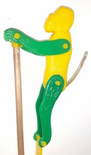 vintage monkey on a stick toy