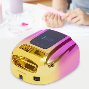 96W Cordless Wireless Rechargeable LED/UV Nail Lamp Gel Polish Nail Dryer Light - Bild 1 von 24