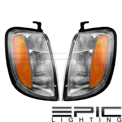 Luzes de sinalização de estacionamento para 1998-2000 Nissan Frontier XTERRA - Par de lados esquerdo direito - Imagem 1 de 2