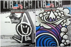 LIB TECH snowboard 2014 JAMIE LYNN 2 sided promotional poster New Old Stock - Picture 1 of 3