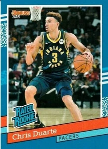 2021-22 PANINI RATED ROOKIE RETRO CHRIS DUARTE #RR13 RC PACERS 1/2502 - Picture 1 of 2