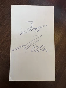 BOB McADOO HOF BASKETBALL AUTH. AUTO. 3 X 5 INDEX CARD NM-MNT - Picture 1 of 1